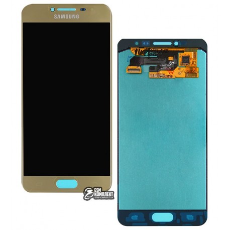 Дисплей для Samsung C5000 Galaxy C5, золотистый, с сенсорным экраном (дисплейный модуль), original (PRC)