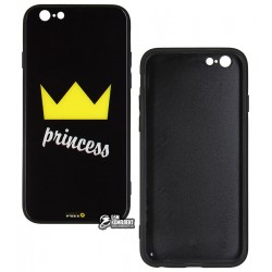 Чехол для iPhone 6, iPhone 6s, Puzzo glass case mad series, силикон-стекло, princess Чехол для iPhone 6, iPhone 6s, Puzzo glass case mad series, силикон-стекло, princess