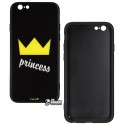 Чохол для iPhone 6, iPhone 6s, Puzzo glass case mad series, силікон-скло, princess