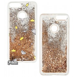 Чехол для Huawei P Smart/Enjoy 7S, Lovely Stream, силиконовый с жидкостью, (diamond and crown) Чехол для Huawei P Smart/Enjoy 7S, Lovely Stream, силиконовый с жидкостью, (diamond and crown)