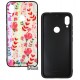 Чехол для Xiaomi Redmi Note 7, WAVE Monaco Case, силикон-стекло, цветы