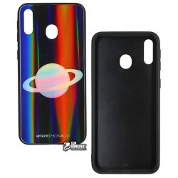 Чохол для Samsung M205F Galaxy M20, WAVE Monaco Case, силікон-скло, planet Чохол для Samsung M205F Galaxy M20, WAVE Monaco Case, силікон-скло, planet