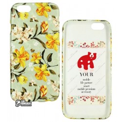 Чехол для iPhone 6, iPhone 6s, Go Alone With ARU Flowers, силикон, желтый Чехол для iPhone 6, iPhone 6s, Go Alone With ARU Flowers, силикон, желтый