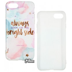 Чехол для iPhone 7, iPhone 8, Light Mramor case 360, силиконовый, right side