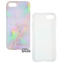Чохол для iPhone 7, iPhone 8, Light Mramor case 360, силіконовий, pink