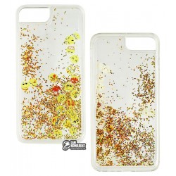 Чехол для iPhone 7 Plus, iPhone 8 Plus, Shining Social club, силиконовый с жидкостью, (smiles)