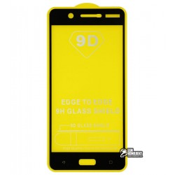 Закаленное защитное стекло для Nokia 5 Dual Sim, 0,25 мм, 2.5D, 9H, Full Glue, черное Закаленное защитное стекло для Nokia 5 Dual Sim, 0,25 мм, 2.5D, 9H, Full Glue, черное