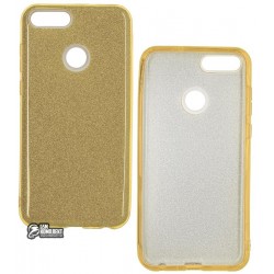 Чехол для Huawei P Smart, Twins, силикон+пластик