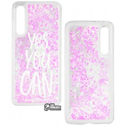 Чехол для Xiaomi Mi9, Lovely Stream, силиконовый с жидкостью, (yes you can)