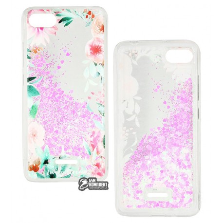 Чехол для Xiaomi Redmi 6A, Lovely Stream, силиконовый с жидкостью, (flowering corners) Чехол для Xiaomi Redmi 6A, Lovely Stream, силиконовый с жидкостью, (flowering corners)