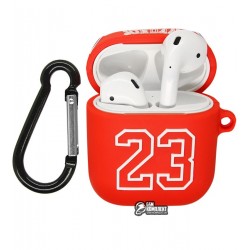 Чехол для AirPods Jordan 23 Case, силиконовый, с карабином