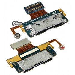 Шлейф для планшетов Samsung P6200 Galaxy Tab Plus, P6201 Galaxy Tab Plus N, коннектора зарядки, микрофона, с компонентами Шлейф для планшетов Samsung P6200 Galaxy Tab Plus, P6201 Galaxy Tab Plus N, коннектора зарядки, микрофона, с компонентами