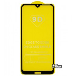 Закаленное защитное стекло для Huawei Y7 (2019), Y7 Pro (2019) 0,26 mm 9H, Full Glue, черное