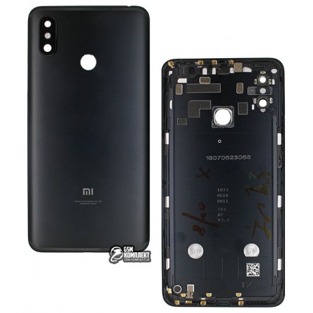 Задняя панель корпуса для Xiaomi Mi Max 3, черная