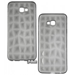 Чехол для Samsung Galaxy J4 Plus 2018, J415F, TPU Prism, силиконовый, прозрачный, gray Чехол для Samsung Galaxy J4 Plus 2018, J415F, TPU Prism, силиконовый, прозрачный, gray