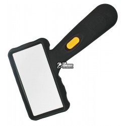 Лупа ручная MG84026A прямоугольная с Led подсветкой, 2x 100x50мм