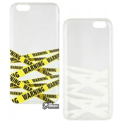 Чехол для iPhone 6, iPhone 6s, Lovely Case Young Style, силиконовый, warning