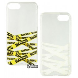 Чехол для iPhone 7, iPhone 8, Lovely Case Young Style, силиконовый, warning Чехол для iPhone 7, iPhone 8, Lovely Case Young Style, силиконовый, warning