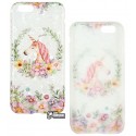 Чохол для iPhone 6, iPhone 6s, Blood of Jelly Cute case, силікон (unicorn with flowers)