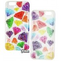Чохол для iPhone 6, iPhone 6s, Blood of Jelly Cute case, силікон (colorful diamonds)