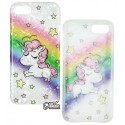 Чохол для iPhone 7, iPhone 8, Blood of Jelly Cute case, силікон (unicorn rainbow)