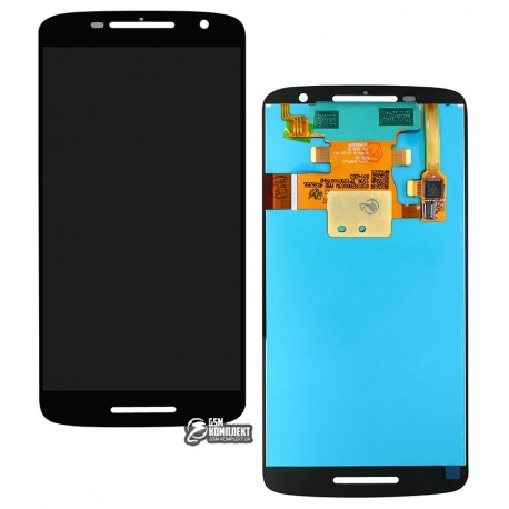 Дисплей для Motorola XT1562 Moto X Play, XT1563 Moto X Play, черный, с сенсорным экраном (дисплейный модуль), Сopy
