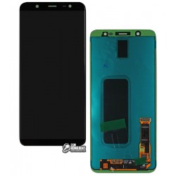 Дисплей для Samsung J810 Galaxy J8 (2018), черный, с сенсорным экраном (дисплейный модуль), Original (PRC), original glass