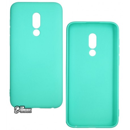 Чехол для Meizu 16th, Smtt, силиконовый, бирюзовый Чехол для Meizu 16th, Smtt, силиконовый, бирюзовый