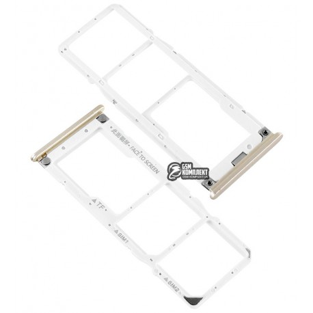 Держатель SIM-карты для Xiaomi Mi A2 Lite, Redmi 6 Pro, золотистый