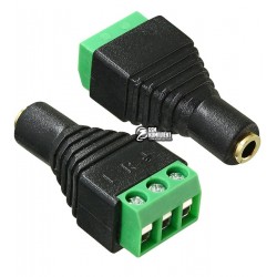 Гнездо 3,5мм 3pin (стерео) с клеммной колодкой (под винт) Гнездо 3,5мм 3pin (стерео) с клеммной колодкой (под винт)