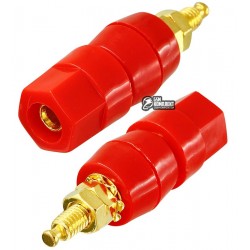 Гнездо акустическое Banan, монтажное, gold, корпус пластик