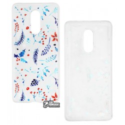 Чехол для Xiaomi Redmi 5, Lovely Stream, силиконовый с жидкостью, (winter berries)
