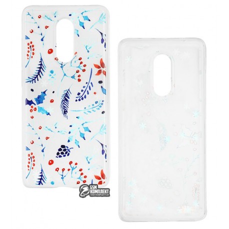 Чехол для Xiaomi Redmi 5, Lovely Stream, силиконовый с жидкостью, (winter berries) Чехол для Xiaomi Redmi 5, Lovely Stream, силиконовый с жидкостью, (winter berries)