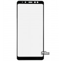 Загартоване захисне скло для Samsung A730 Galaxy A8 Plus (2018), 3D Glass, 0,26 мм 9H, чорний колір
