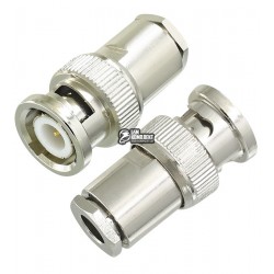 Штекер BNC под кабель (RG-58), латунь