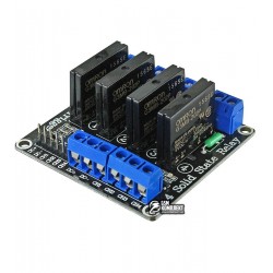 Четырехканальное твердотельное реле 5V