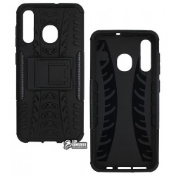 Чехол для Samsung A505F Galaxy A50 (2019), TOTO Dazzle kickstand 2 in 1, силикон+пластик, черный