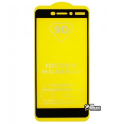 Закаленное защитное стекло для Nokia 6.1 Dual Sim, 0,25 мм, 2.5D, 9H, Full Glue, черное