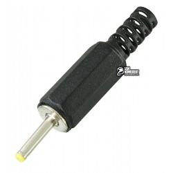 Штекер питания DC, 2,5/0.7мм (желтый), корпус пластик