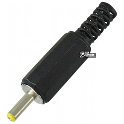 Штекер питания DC, 3,0/1,0мм, L=9,5мм, корпус пластик