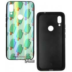 Чехол для Xiaomi Redmi 7, WAVE Monaco Case, силикон-стекло, icecream