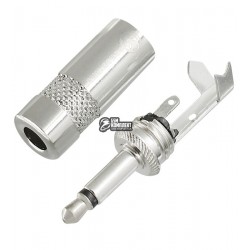 Штекер JACK 3,5мм 2pin (моно) YongSheng, Ø4,5мм, металл, без хвоста Штекер JACK 3,5мм 2pin (моно) YongSheng, Ø4,5мм, металл, без хвоста