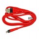 Кабель Type-C - USB, Hoco U53 Flash, 120см, до 5 Ампер, круглый, в тканевой оплетке