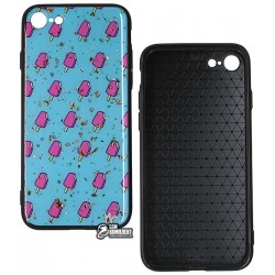 Чехол для iPhone 7/8, Confetti Fashion case My style, силикон, голубой