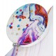 Чехол для iPhone 7 / 8 , Design Mramor Glossy case with pop socket (попсокет не приклеен), силикон, розовый