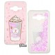 Чехол для Samsung J320 Galaxy J3, Lovely Stream, силиконовый с жидкостью, аквариум, (ice cream coffee pink)