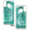 Чохол для Samsung A205F / A305F Galaxy A20 / A30, Lovely Stream, силіконовий з рідиною, акваріум, (green herbs)