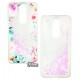 Чехол для Meizu M6T, Lovely Stream, силиконовый с жидкостью, аквариум, (flowering corners)