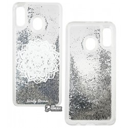 Чехол для Samsung A205F/A305F Galaxy A20/A30, Lovely Stream, силиконовый с жидкостью, аквариум, (white mandala) Чехол для Samsung A205F/A305F Galaxy A20/A30, Lovely Stream, силиконовый с жидкостью, аквариум, (white mandala)