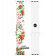 Ремешок Apple Watch Sport Band Print 42 mm/44 mm (white/flowers)